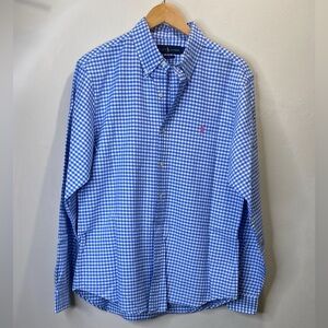 POLO RALPH LAUREN Sim Fit Long Sleeve Cotton Oxford Button-Down Shirt Size L